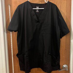 🐻Size 2X - Dagacci - Black Scrub Top